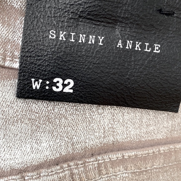 Joe’s Jeans Skinny Ankle Waist 32 Silver Denim - Picture 5 of 7